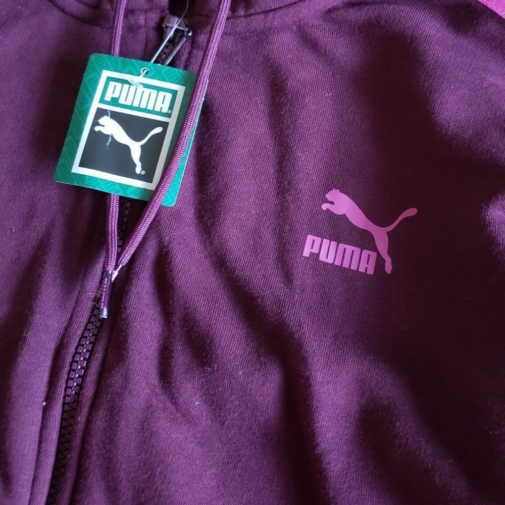 Puma Revolt Crop Hoodie Sheatshirt NWT - Picture 3 of 5